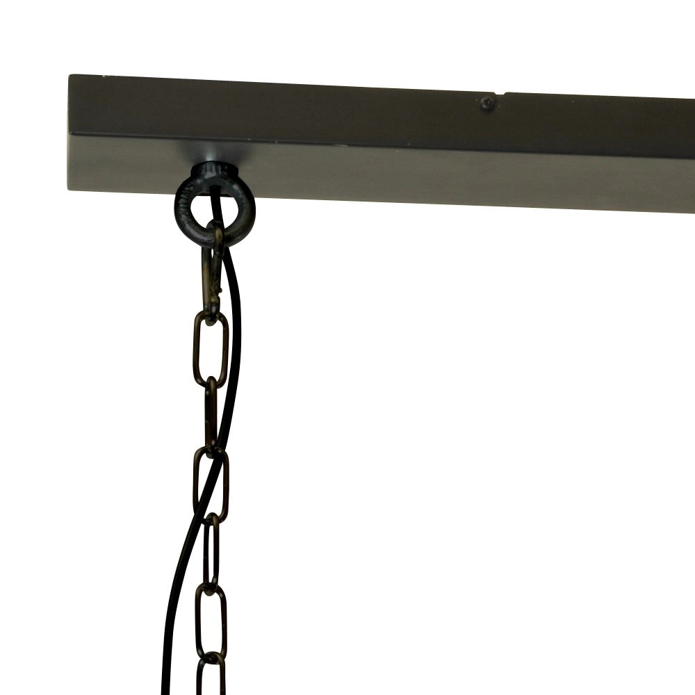 Lampe de salle à manger Industria 2x27 Bud 2 lumières noir avec gris béton Masterlight 8718121229300