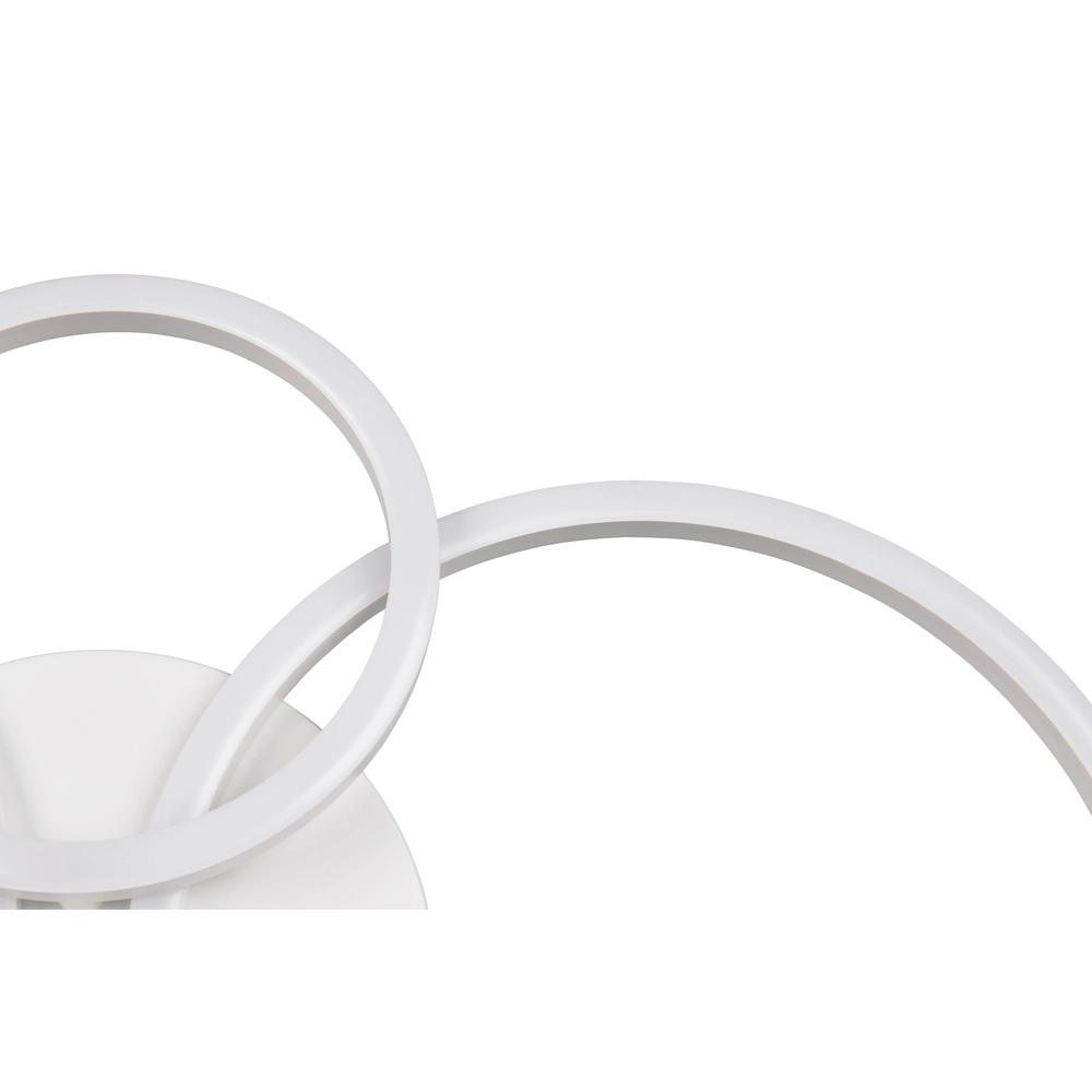 Lampe de plafond moderne Quilo Blanc rond Trio 4017807704259
