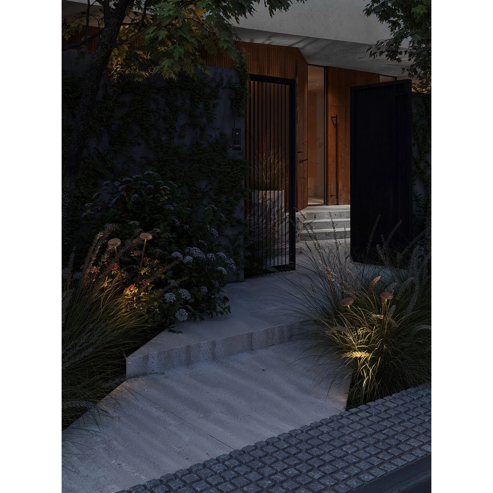 Lampe de jardin Cami Pierre brune de 110 cm Lyora 5212063504523