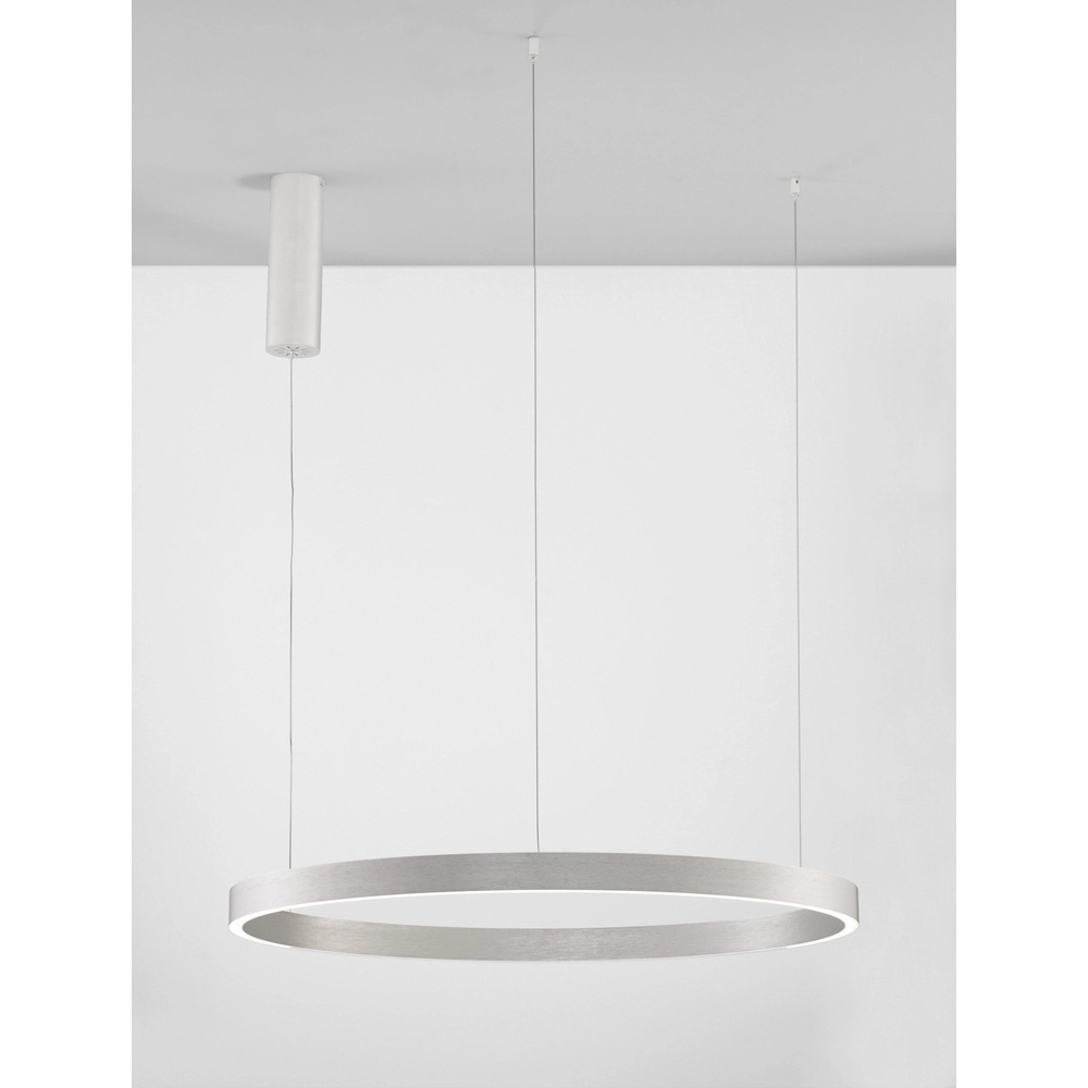 Suspension design Elowen gris argenté Ø 80cm Suspension design Elowen gris argenté Ø 80cm
