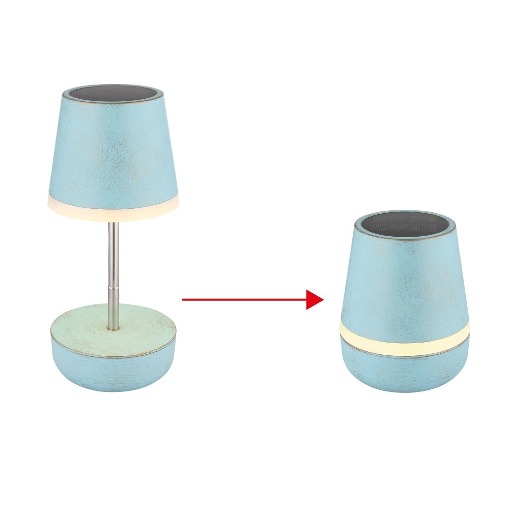 Lampe de table solaire Felina bleu Globo 9007371519507
