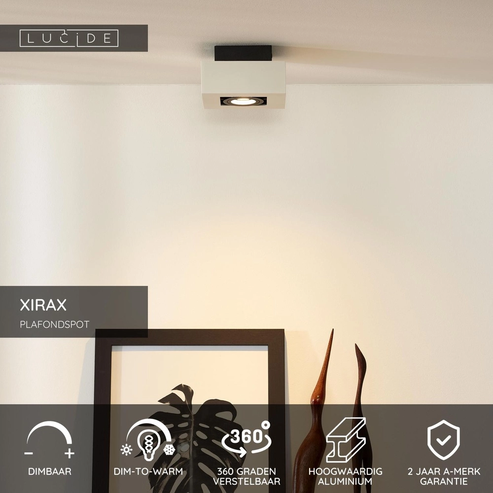 Projecteur de plafond Xirax Blanc Lucide 5411212092298