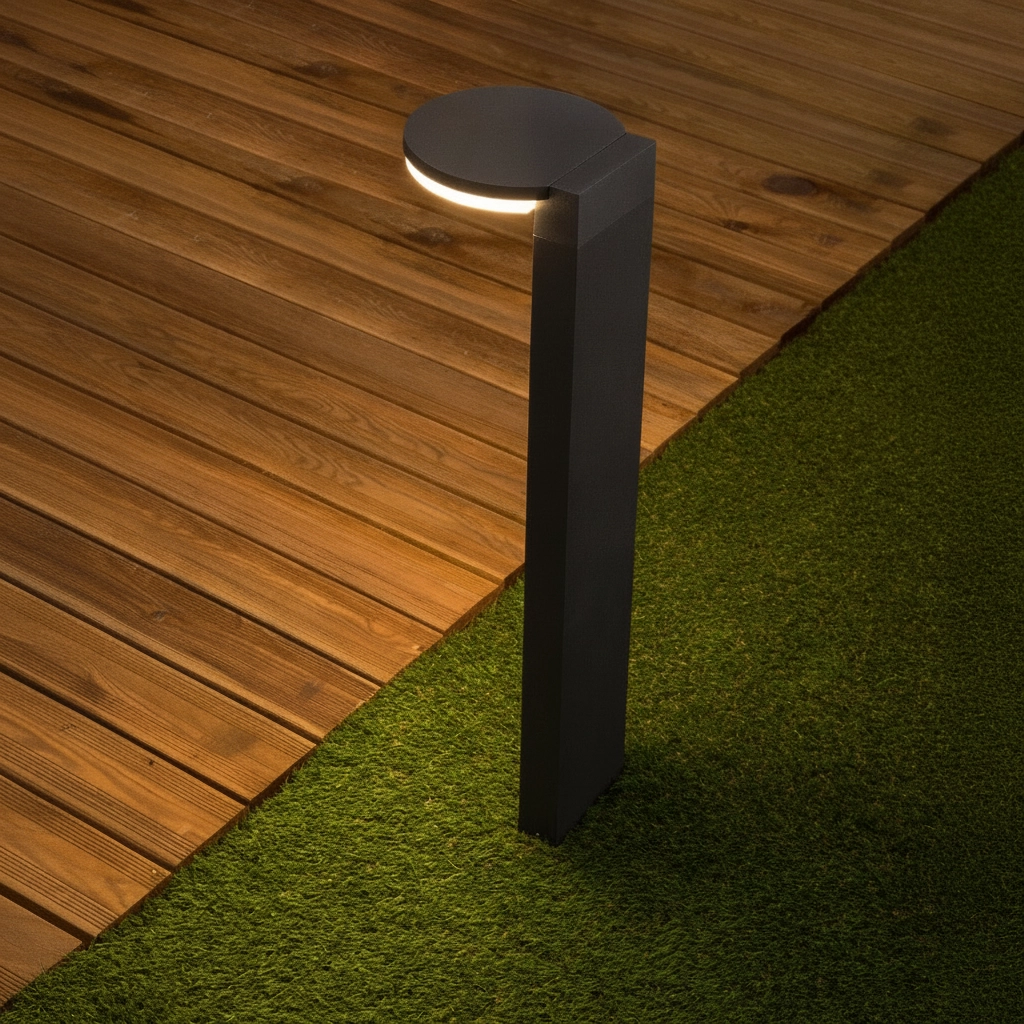 Lampe de jardin design Posen gris