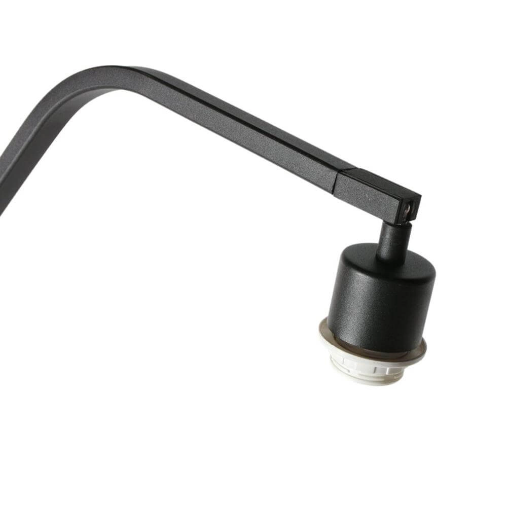 Lampadaire Zig-Zag noir avec abat-jour blanc Ø 50cm Steinhauer 8712746179255