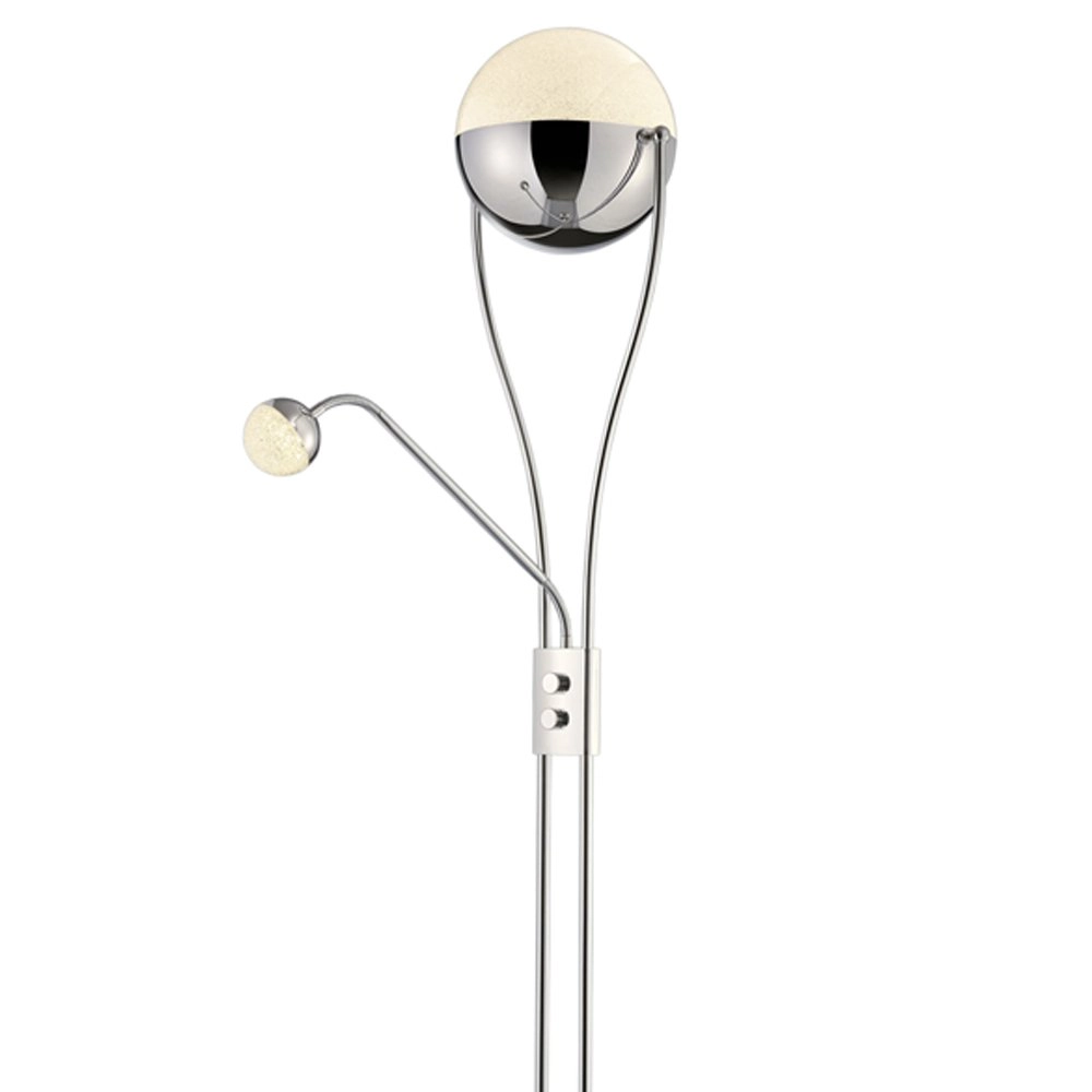 Lampadaire LED Chris 2 lumières 180cm chromée Trio 4017807336795
