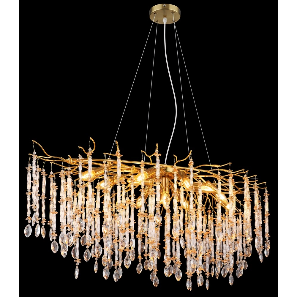 Lampe suspendue Gloria 120 cm d’or Globo 9007371566990