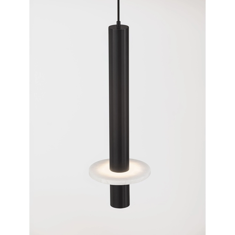 Lampe pendante de conception Noemi noir avec blanc Ø 11cm Lyora 5212063503274