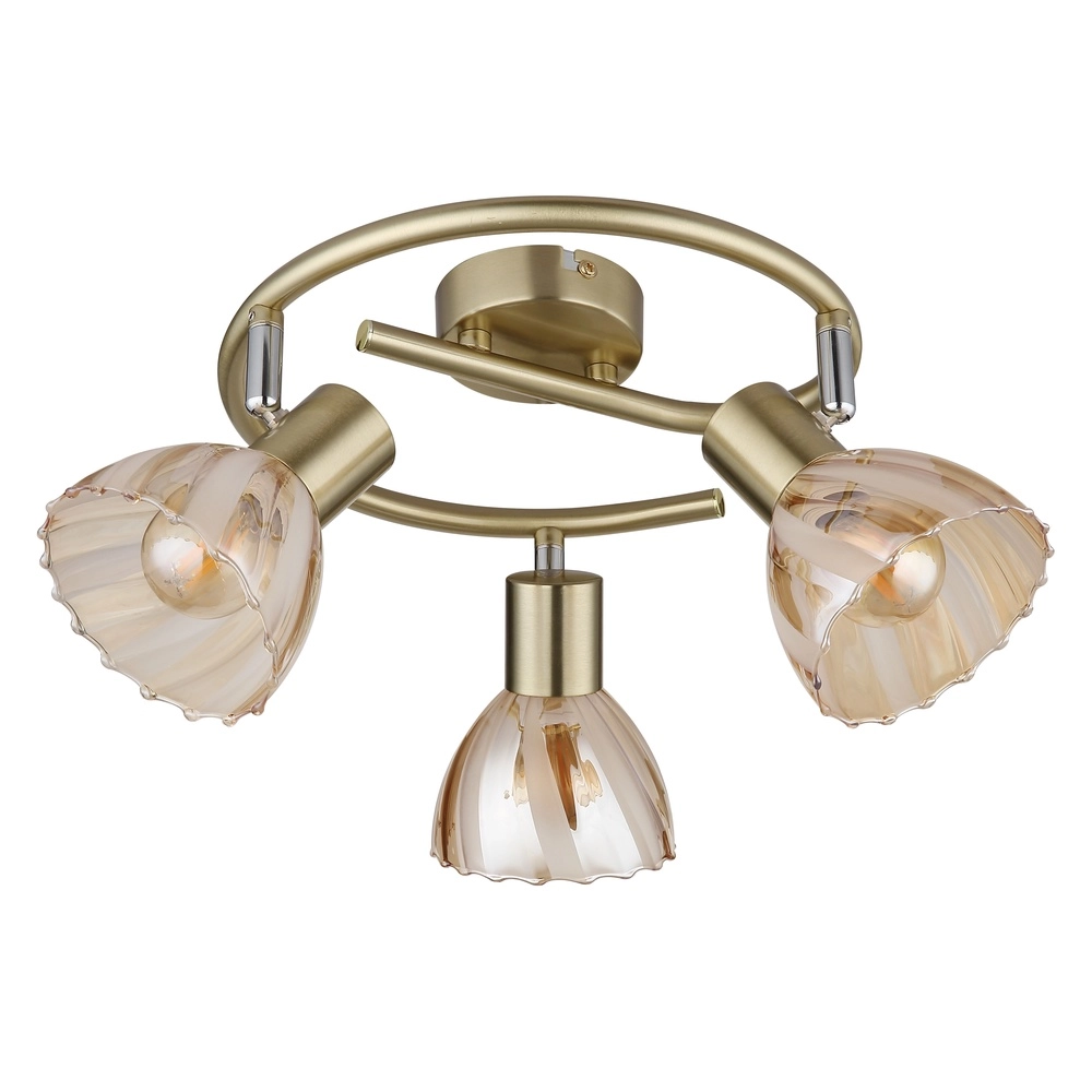 Lampe de plafond à 3 lampes Zachery Or Globo 9007371528509