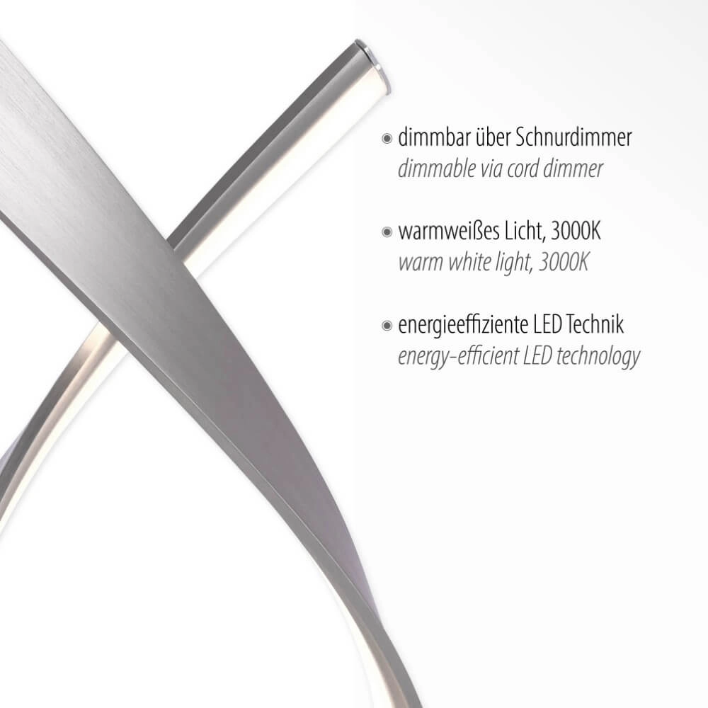 Lampe de table Linda tabouret en métal Paul Neuhaus 4012248304778