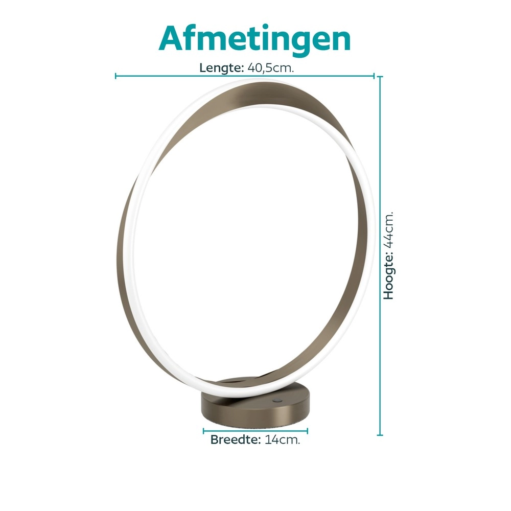 Lampe de table de conception Camerota Bronze foncé Eglo 9008606391257