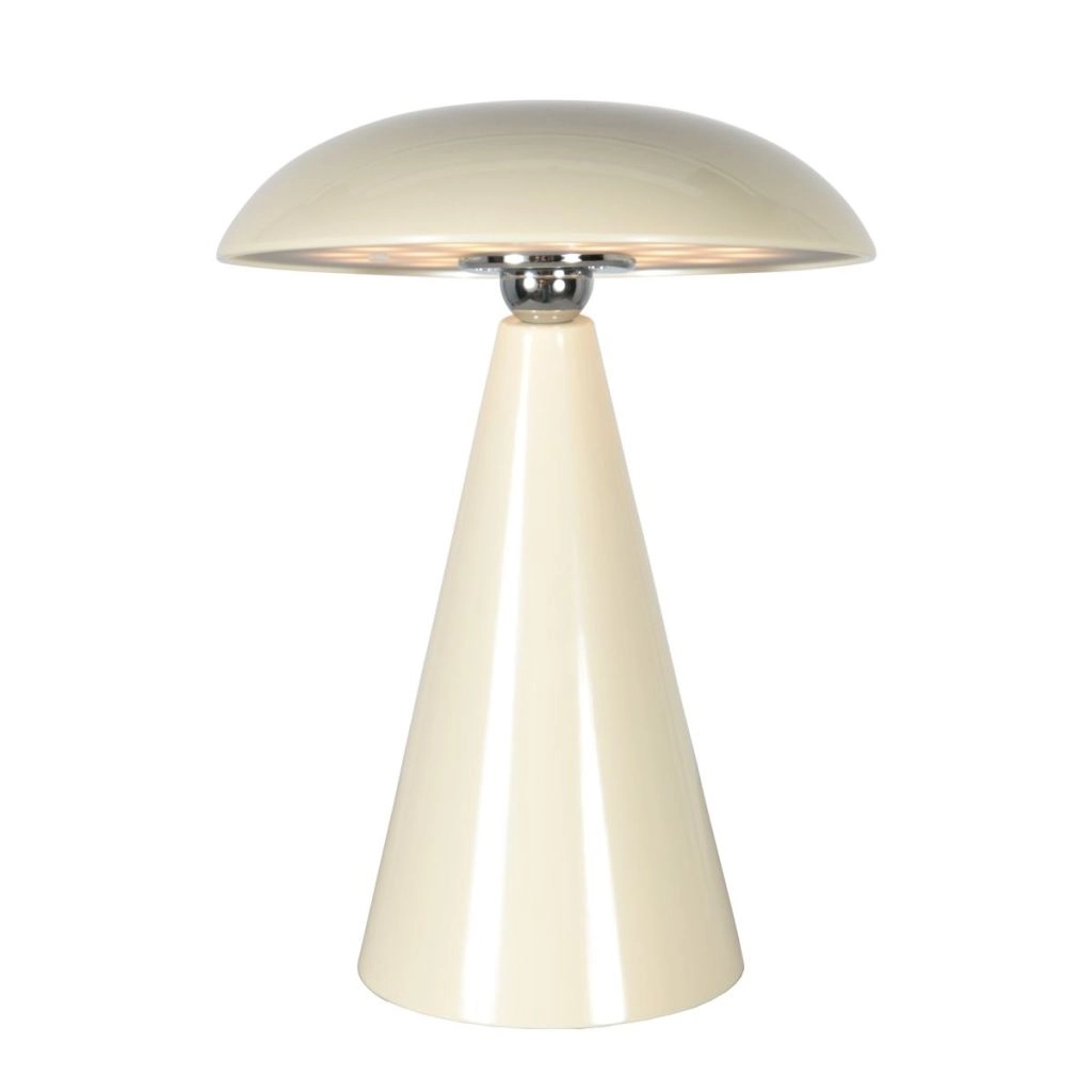 Lampe de table rechargeable Mush Crème