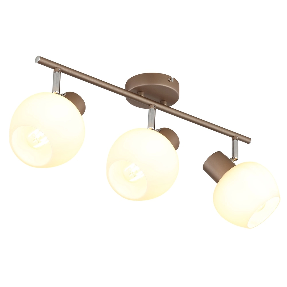 Lampe de plafond Eileen 3 café brun clair