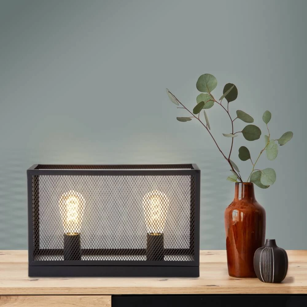 Lampe de table en maille Maze 2x E27 Brilliant 4004353411571