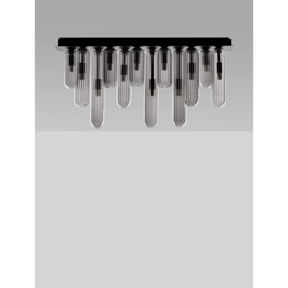 Plafonnier design Gustave Noir 12 lumières Lyora 5212017443311
