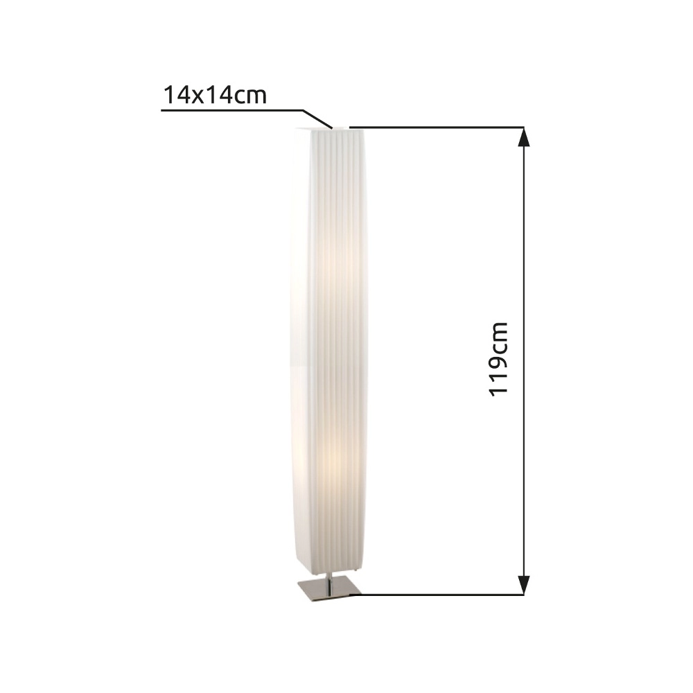 Lampadaire de conception Bailey Chrome Globo 9007371176717