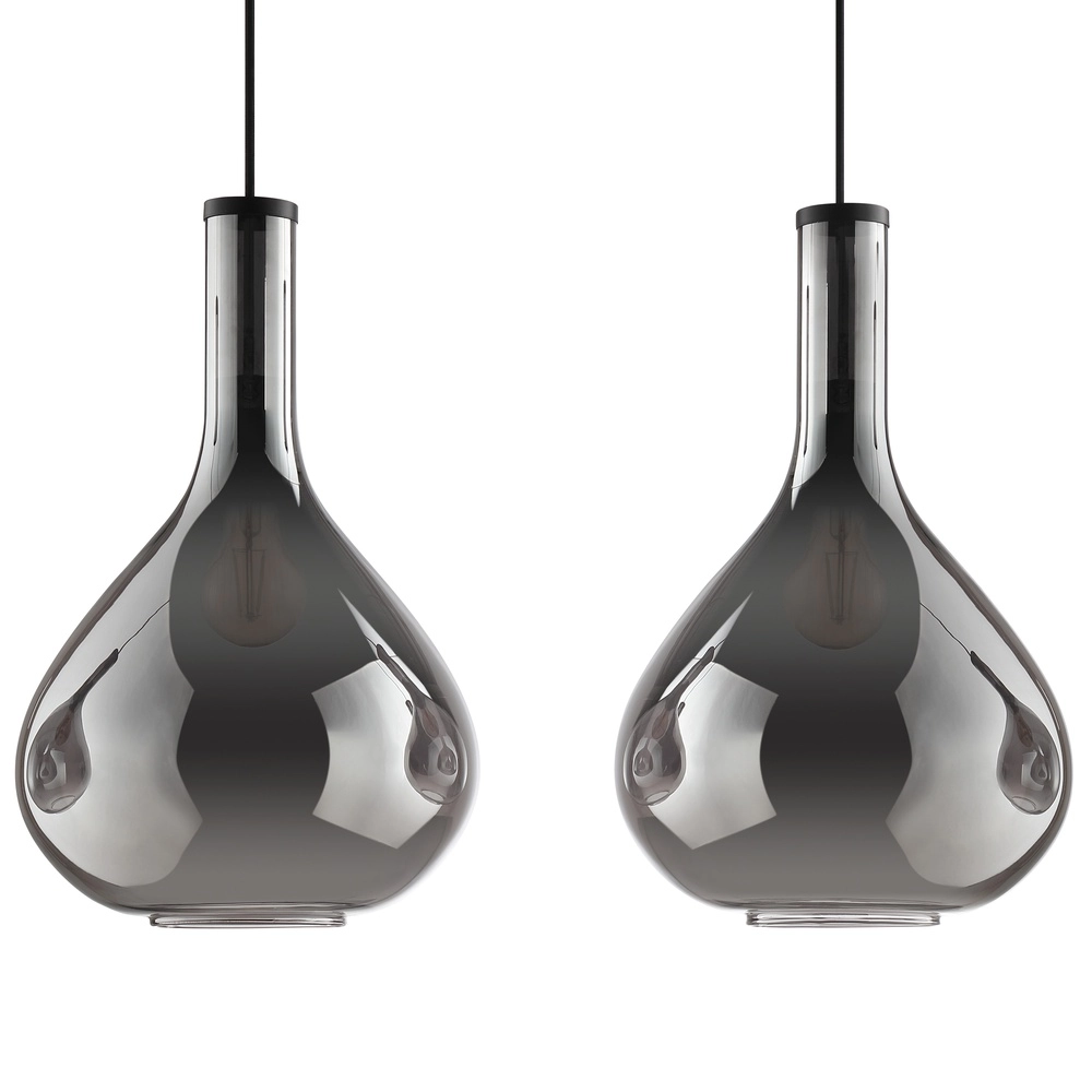 Lampe pendante de conception Sander Noir à 4 lumières Brilliant 4004353476884