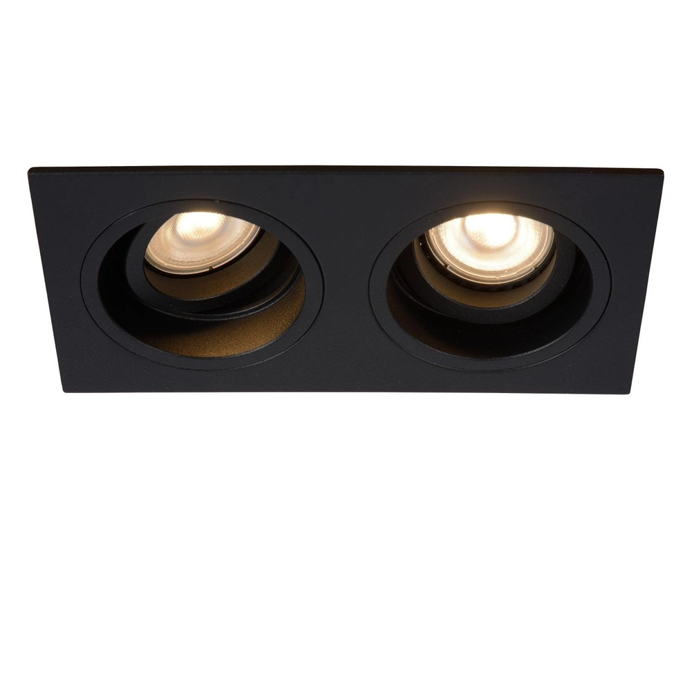 Projecteur rectangulaire encastré Embed Noir Lucide 5411212221261