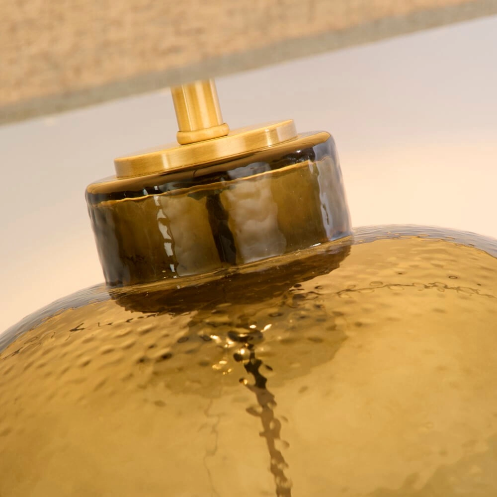 Lampe de table Zenith Verre vert Searchlight 5053423273617