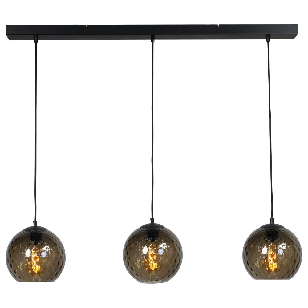 Lampe suspendue noire Baloton 3x E27