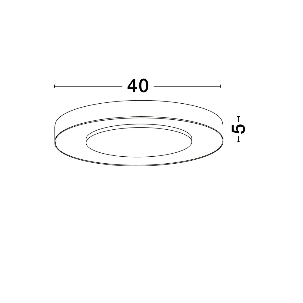 Plafonnier Pada blanc Ø 40cm Lyora 5212017463289