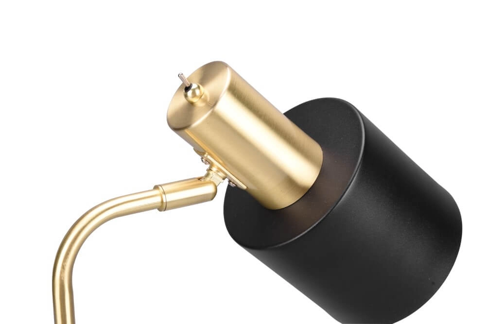 Lampe de bureau design Adam Noir avec de l'or Trio 4017807538984