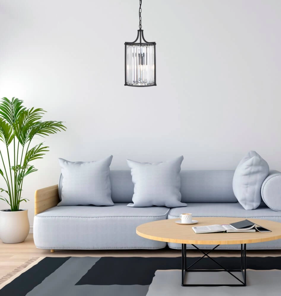 Lustre classique noir Victoria Searchlight 5053423135663