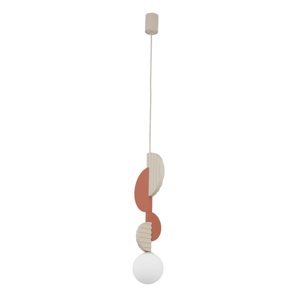 Lampe pendante unique Drops Color Terre cuite Lyora 5903139111942