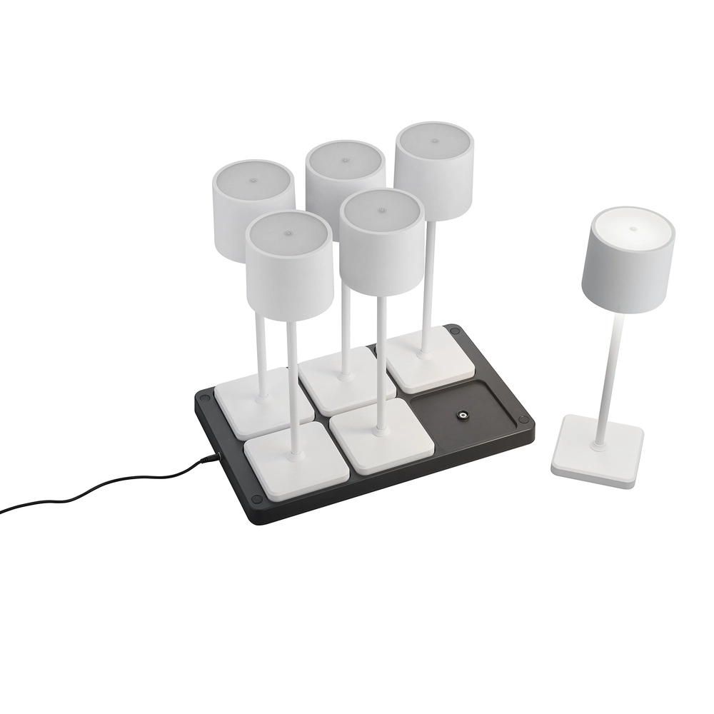Lot de 6 lampes de table Fernandez blanc Lot de 6 lampes de table Fernandez blanc