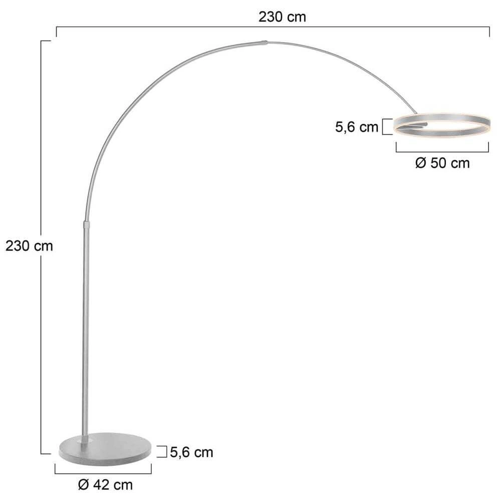 Lampe à arc design Ringlux métal Steinhauer 8712746177282