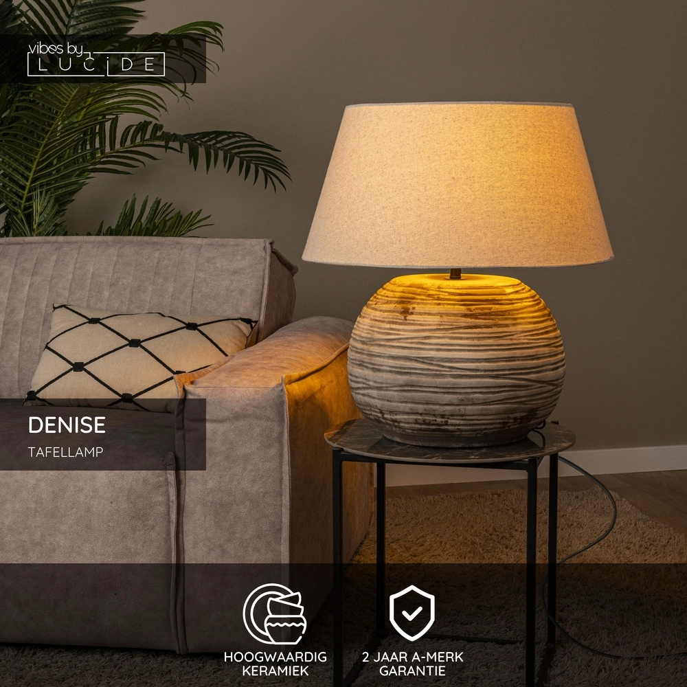 Lampe de table Denise Ø 55cm Lucide Vibes 5411212470300
