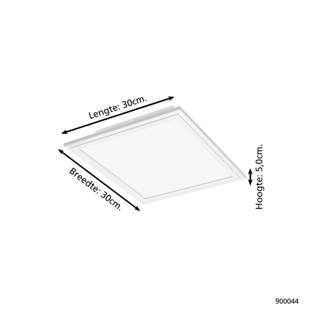 Plafonnier Zigbee Salobrena-Z 30x30cm blanc Eglo 9008606221813