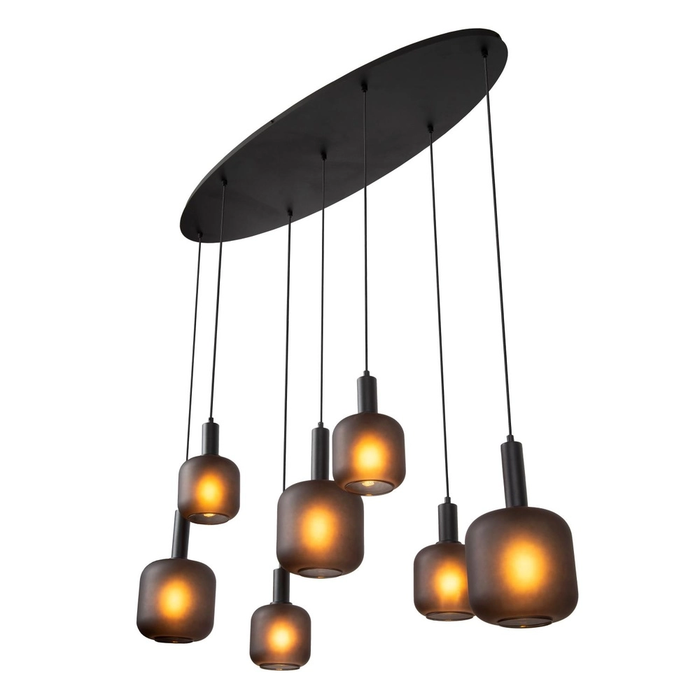 Lampe pendante noire Eloise 7 lumières Lucide 5411212452481