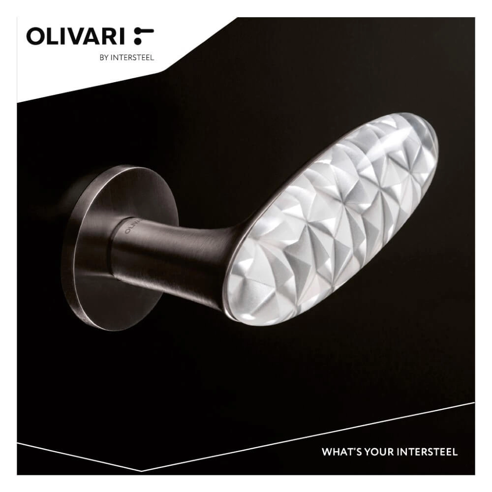 Poignée Crystal Diamond anthracite Olivari 8714186503621