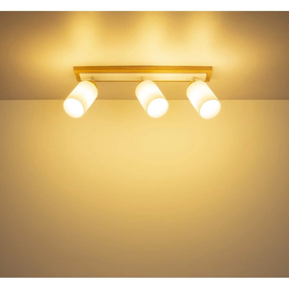Lampe de plafond Rowena Bois 3-léger Globo 9007371580361