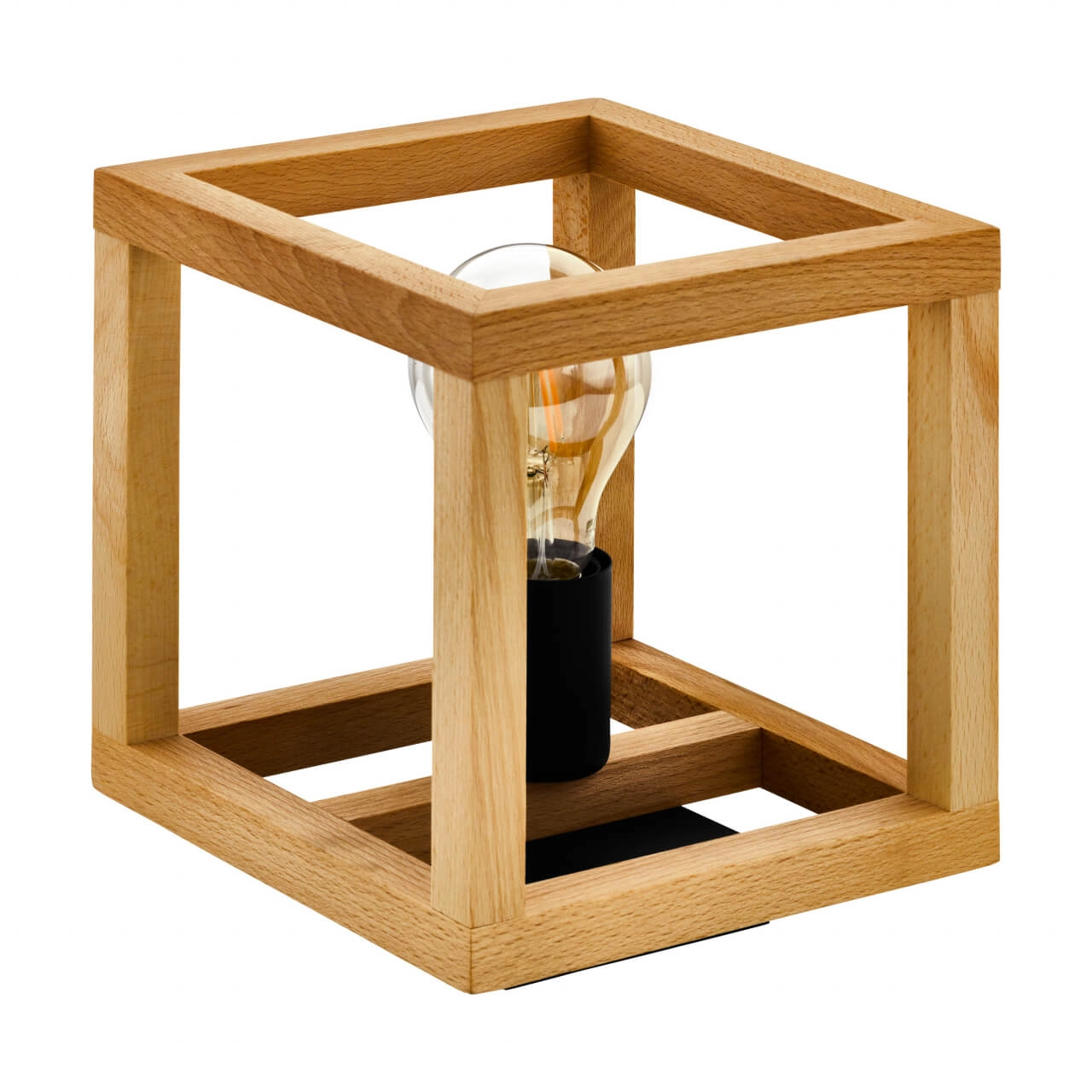 Lampe de table en bois Blackcrown 1