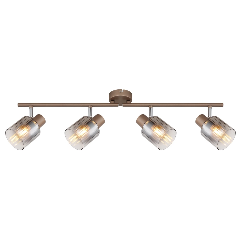 Lampe de plafond Walton Café marron 4 clairs Globo 9007371580187