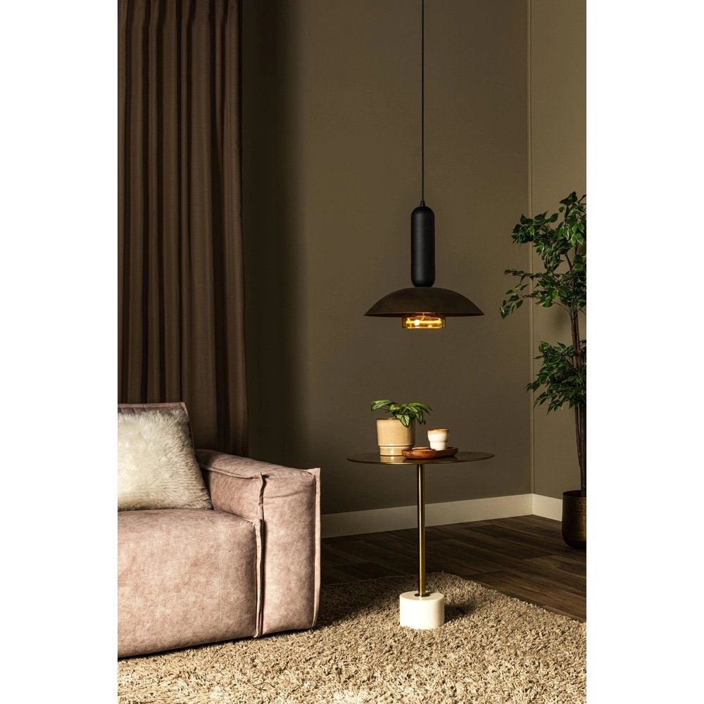 Lampe suspendue Grantham Café brun Lucide 5411212212375