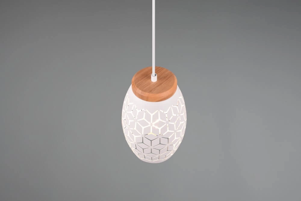 Lampe suspendue blanche Bidar conception Trio 4017807574913