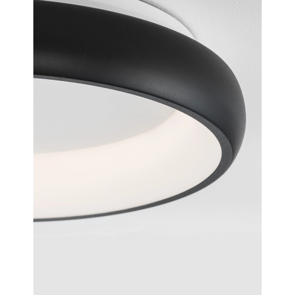 Plafonnier Albi noir Ø 41cm Lyora 5212017419514