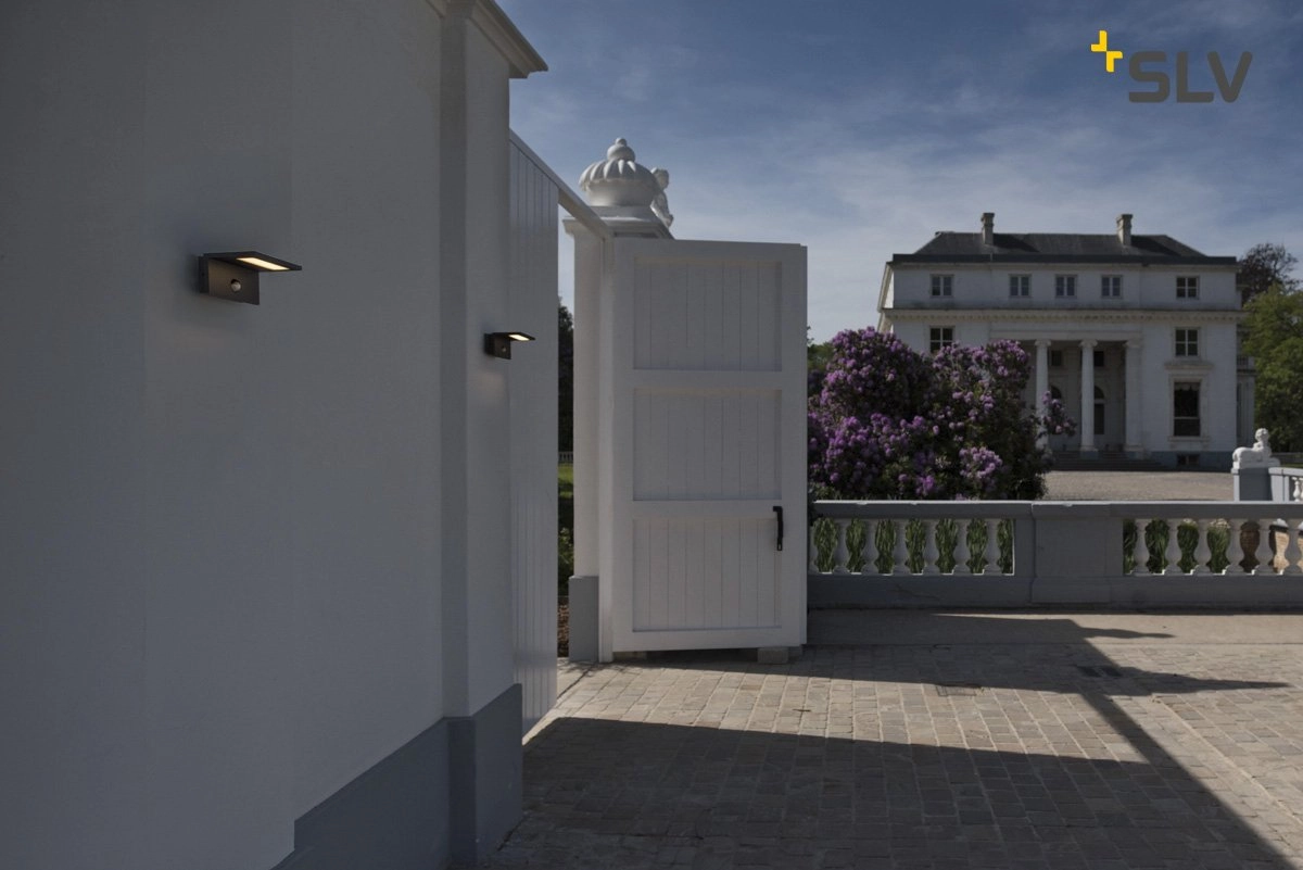 Applique murale Led Sensor avec détecteur de mouvement noir SLV 4024163221986