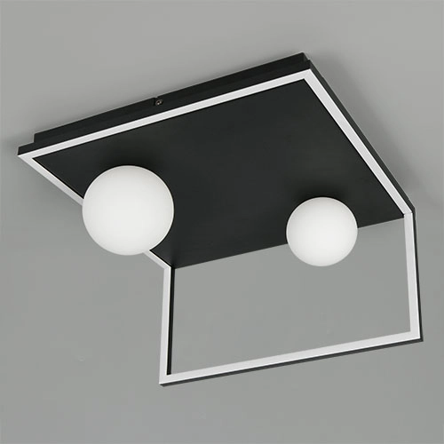 Lampe de plafond à design Arola Noir Trio 4017807683578
