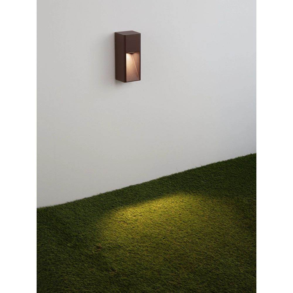 Lampe murale élégante Mazu Brun rouille Lyora 5212063504363