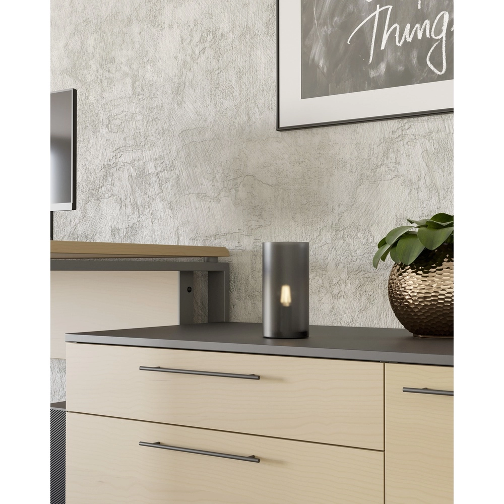 Lampe de chevet Geo Verre fumé dépoli Eglo 9008606304356