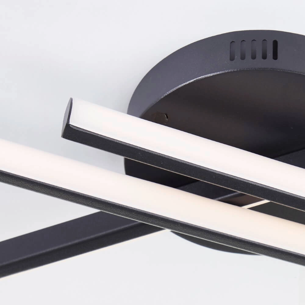 Plafonnier noir Hinton noir Brilliant 4004353442100