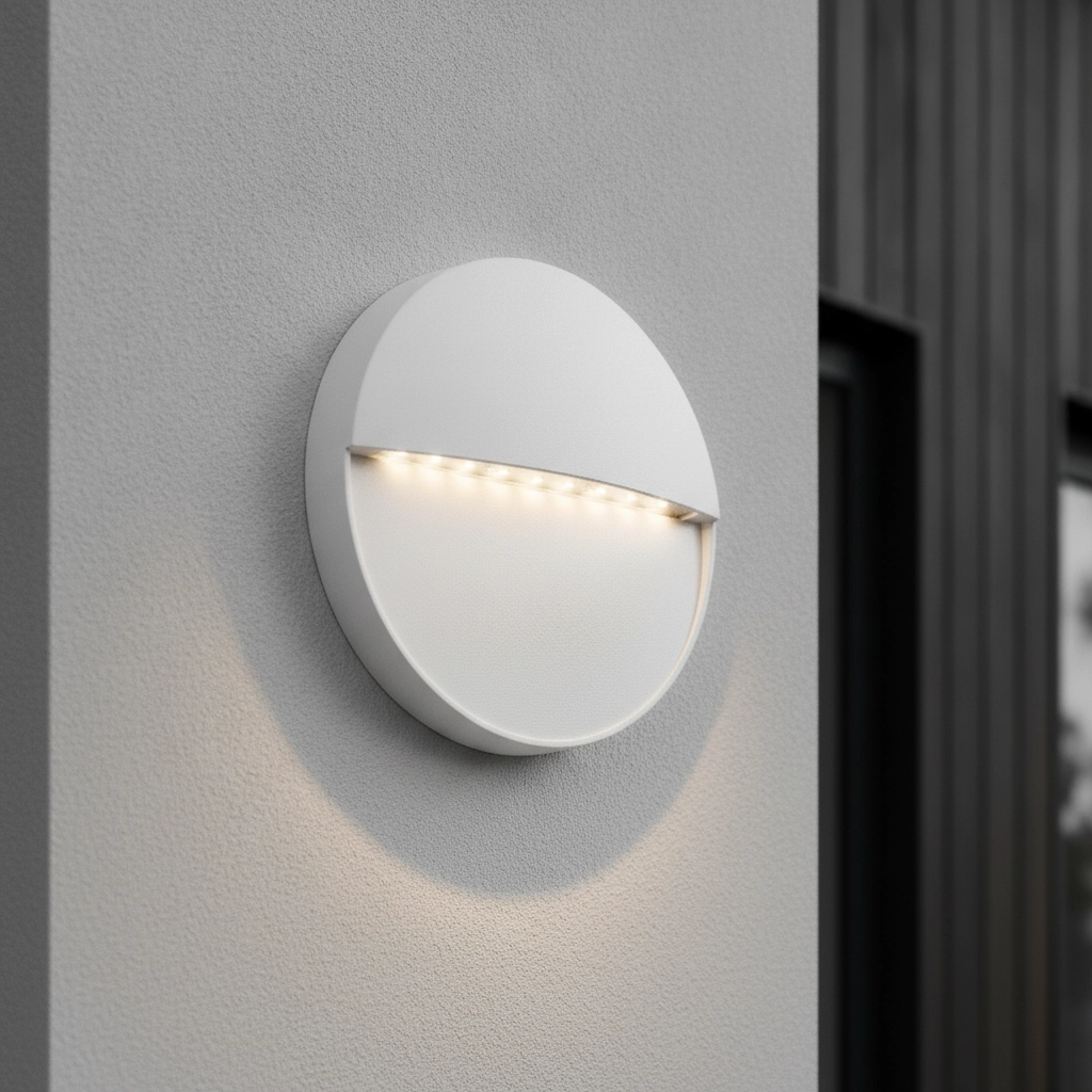 Applique murale ronde Rodix blanc
