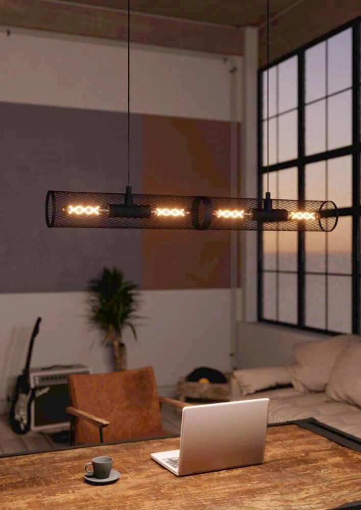 Lampe suspendue pour salle à manger Redcliffe noir Eglo 9002759435349