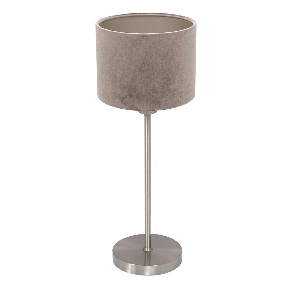Lampe de table Noor avec capot gris Lampe de table Noor avec capot gris