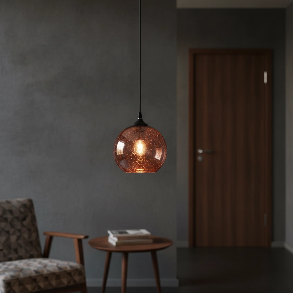 Suspension Blaze Verre en cuivre simple Lyora 5212017412737