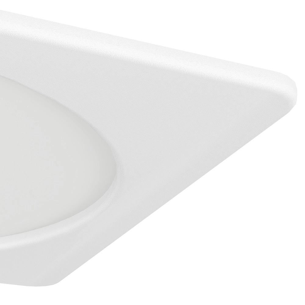 Lampe encastrée Fueva 6 Carré - Blanc - 16,6x16,6 cm Eglo 9008606330805