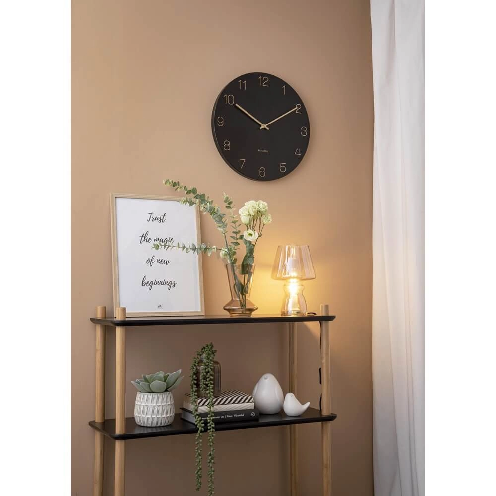 Horloge murale Charm noir - Ø 40cm Karlsson 8714302691942